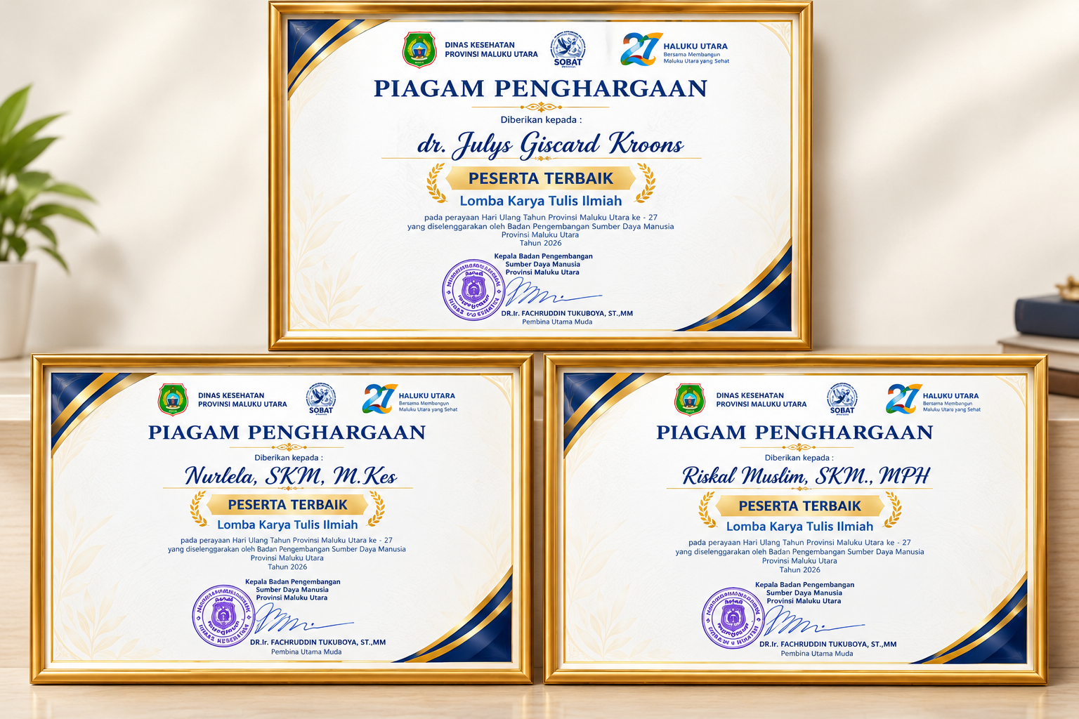 HUT ke-27 Maluku Utara, Dinkes Torehkan Prestasi melalui Lomba KTI