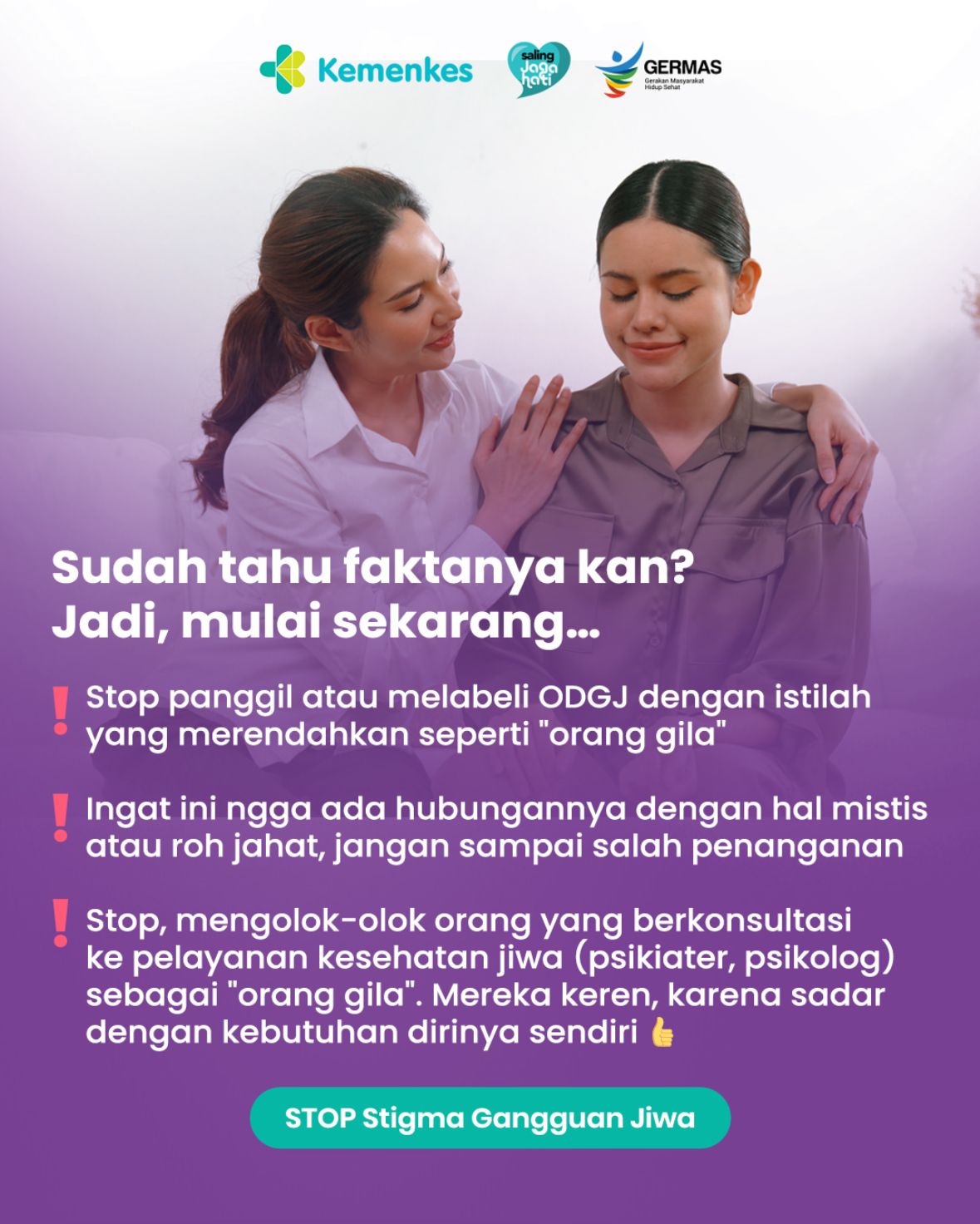 mitos soal gangguan jiwa
